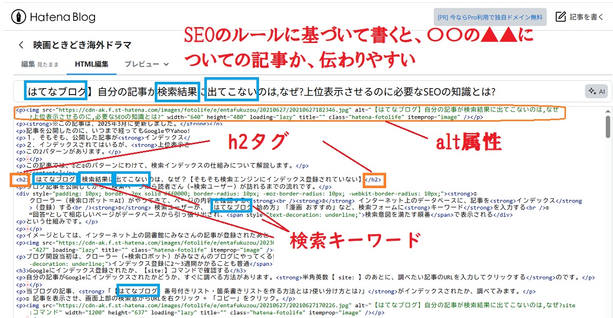 はてなブログ、検索結果に引っかからない