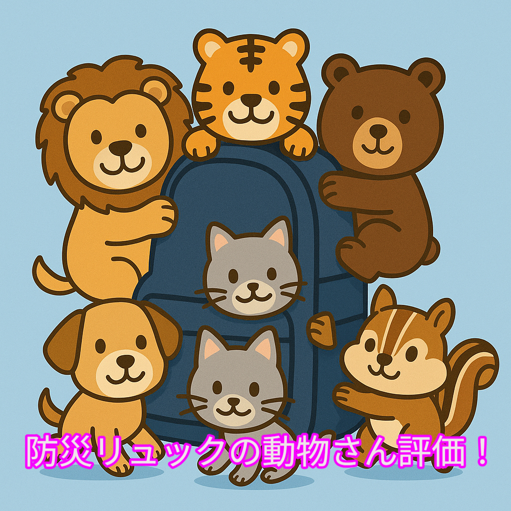 防災リュックの動物評価1