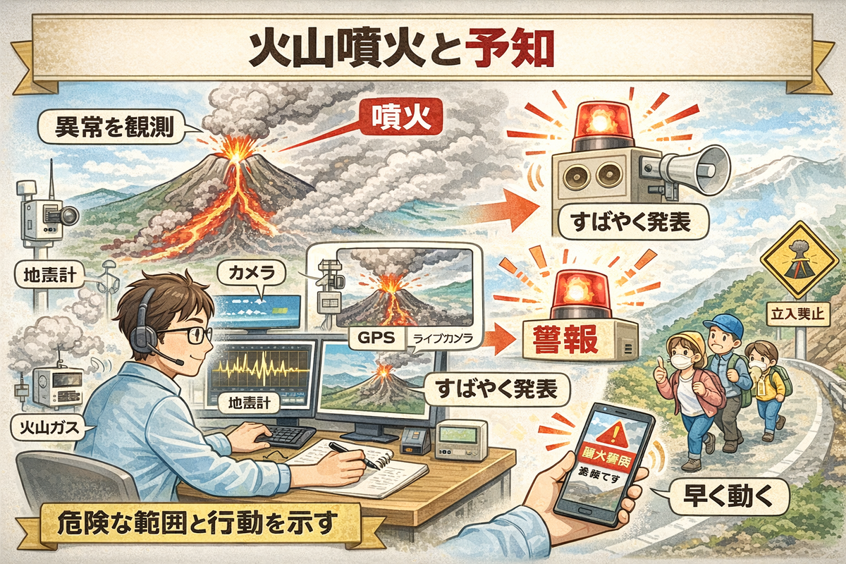 「 火山噴火と予知」