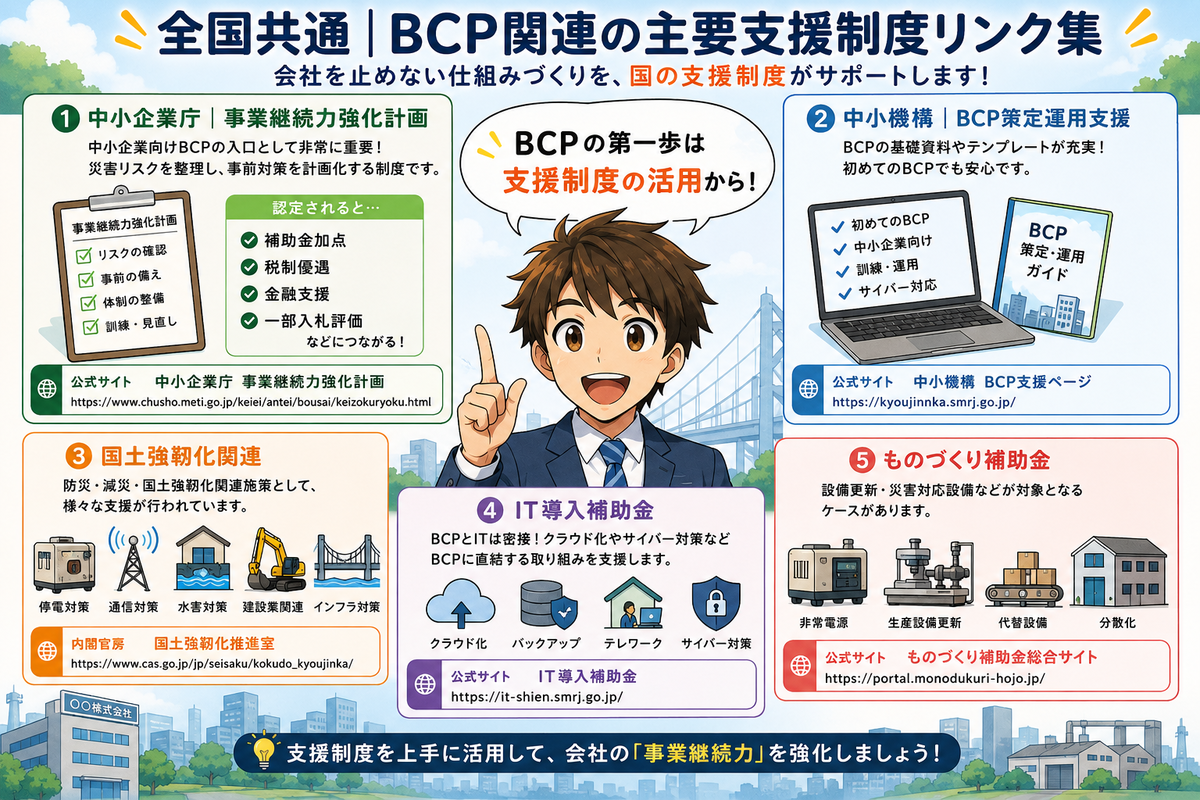 BCPの補助金リンク集