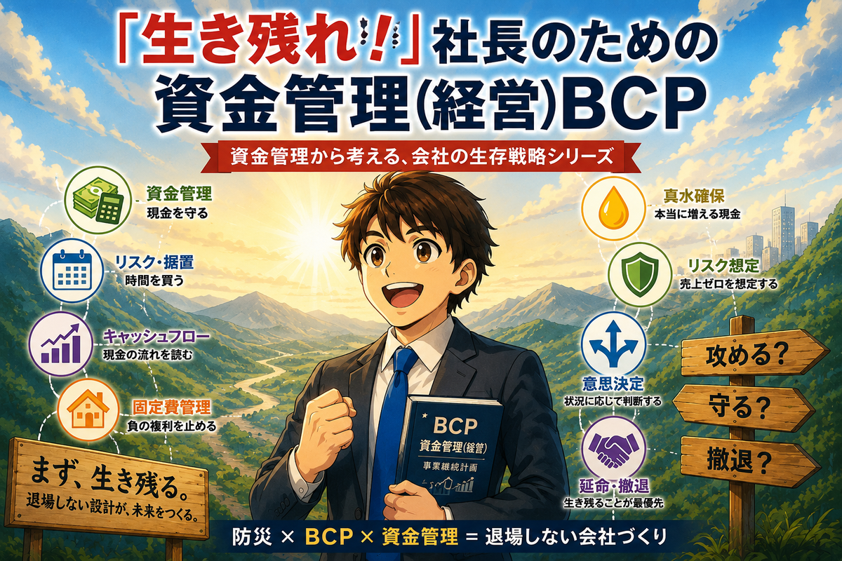「生き残れ!」資金管理(経営)BCP