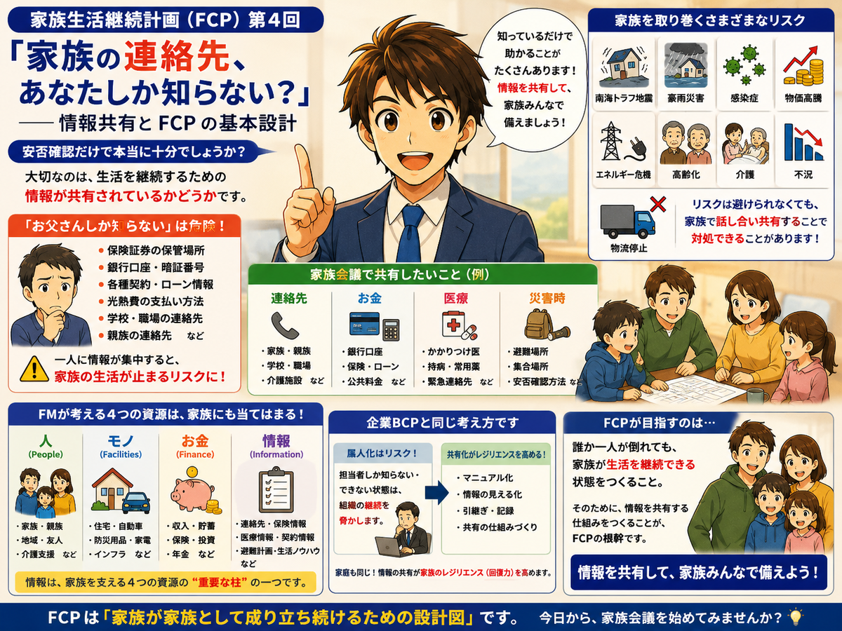 FCP (family Continuity Plan )家族生活継続計画
