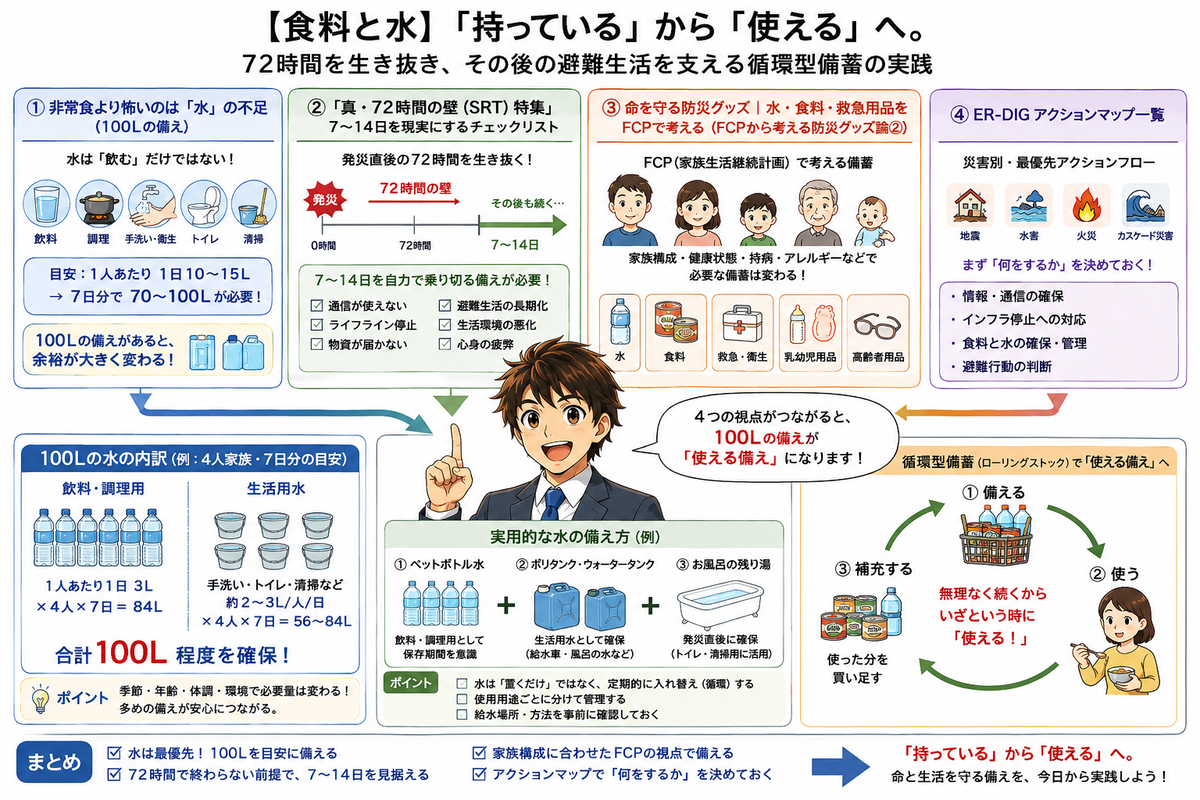 【食料と水】「持っている」から「使える」へ