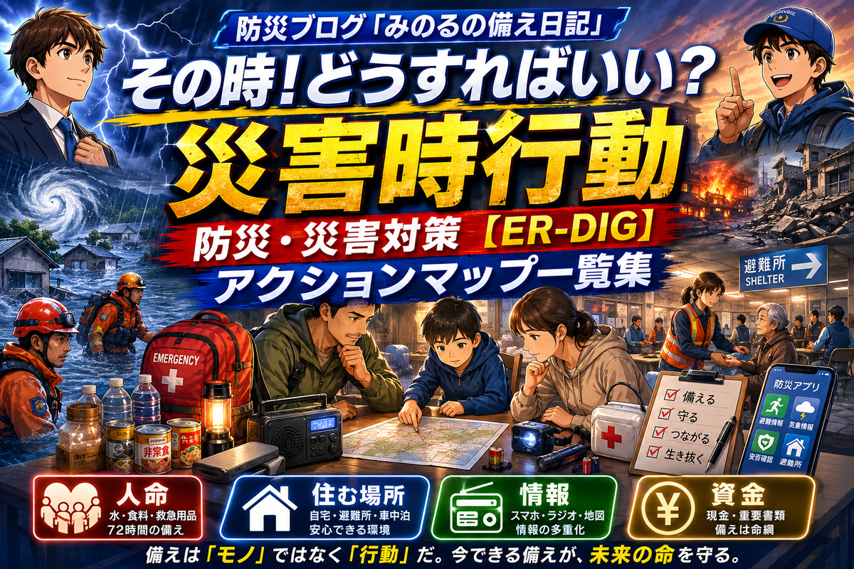 防災・災害対策【ER-DIG】アクションマップ一覧集