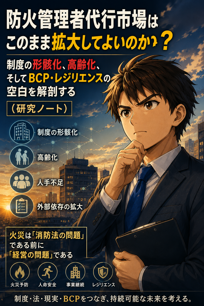 防火管理者代行　事業の拡大のリスク