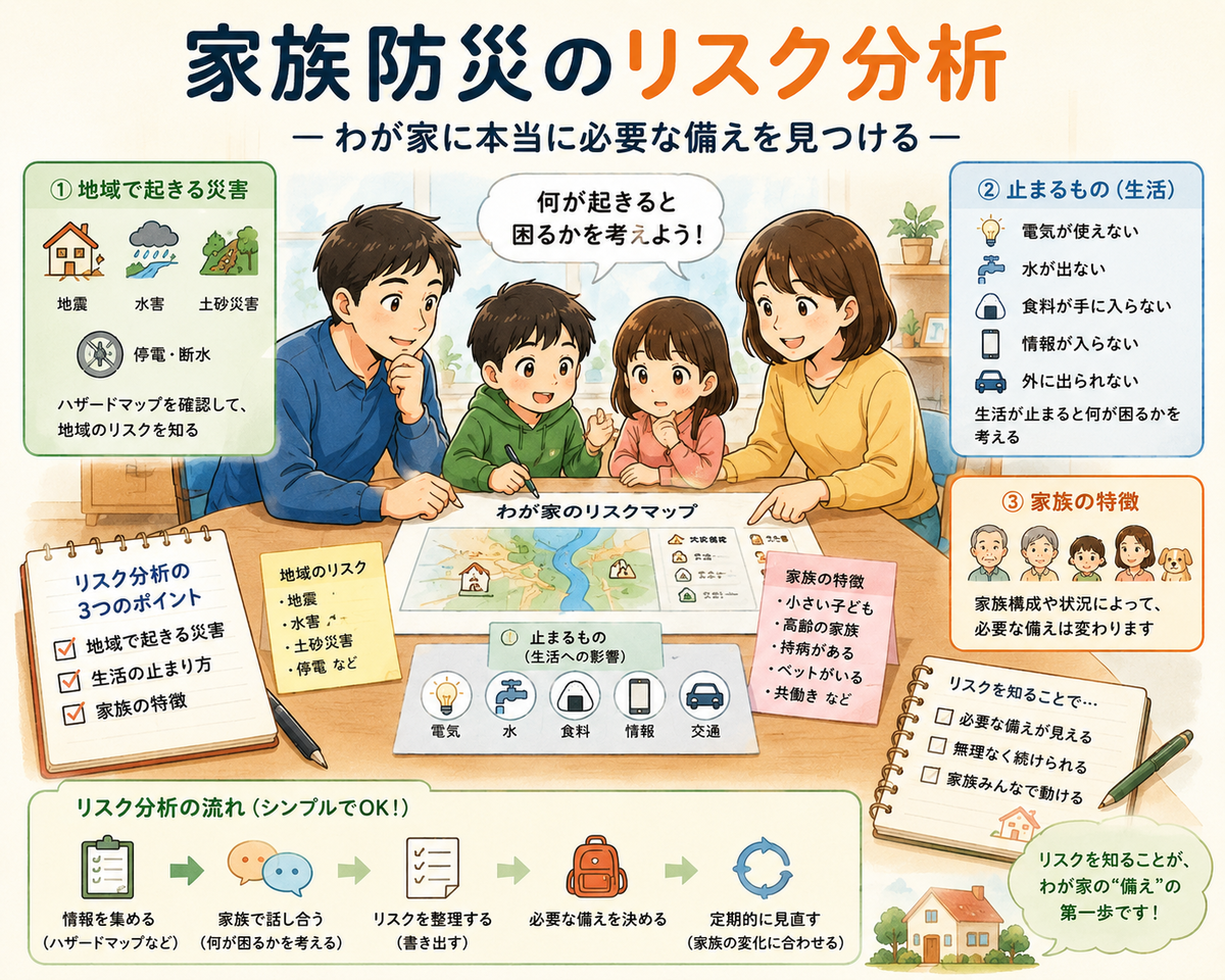 家族防災のリスク分析