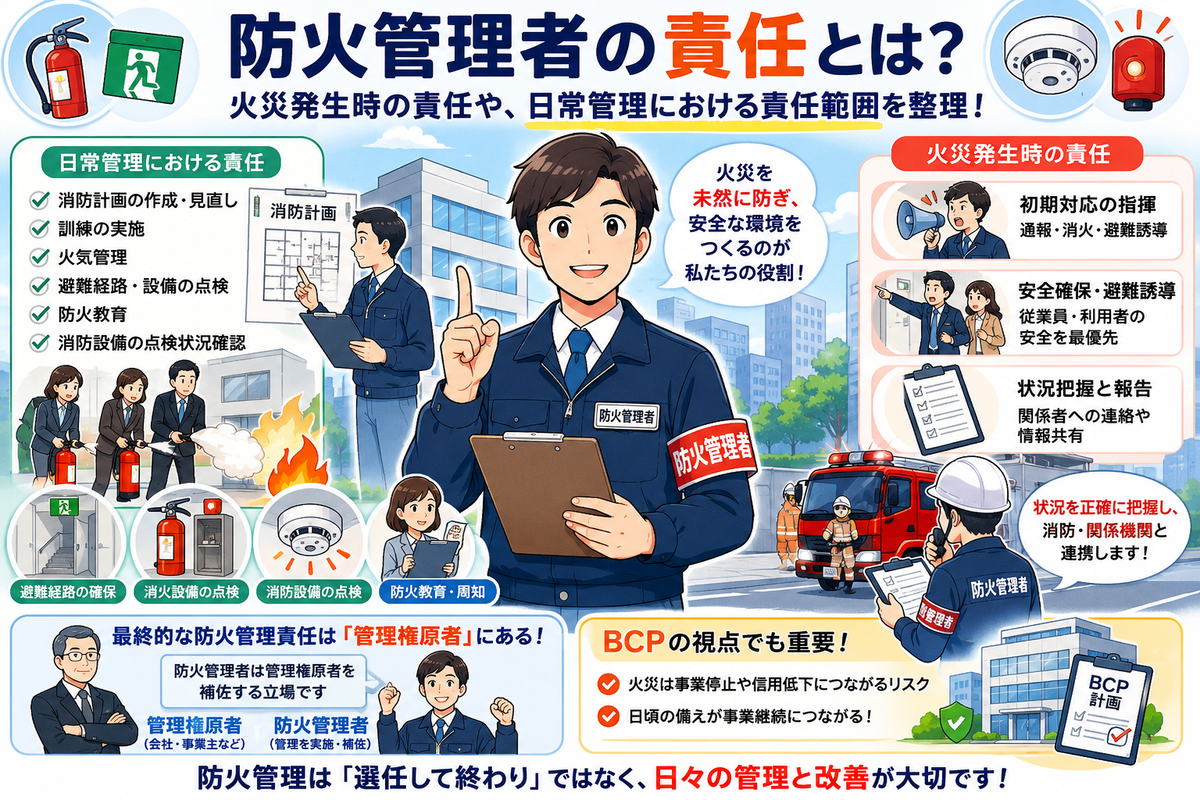 防火管理者の責任とは？