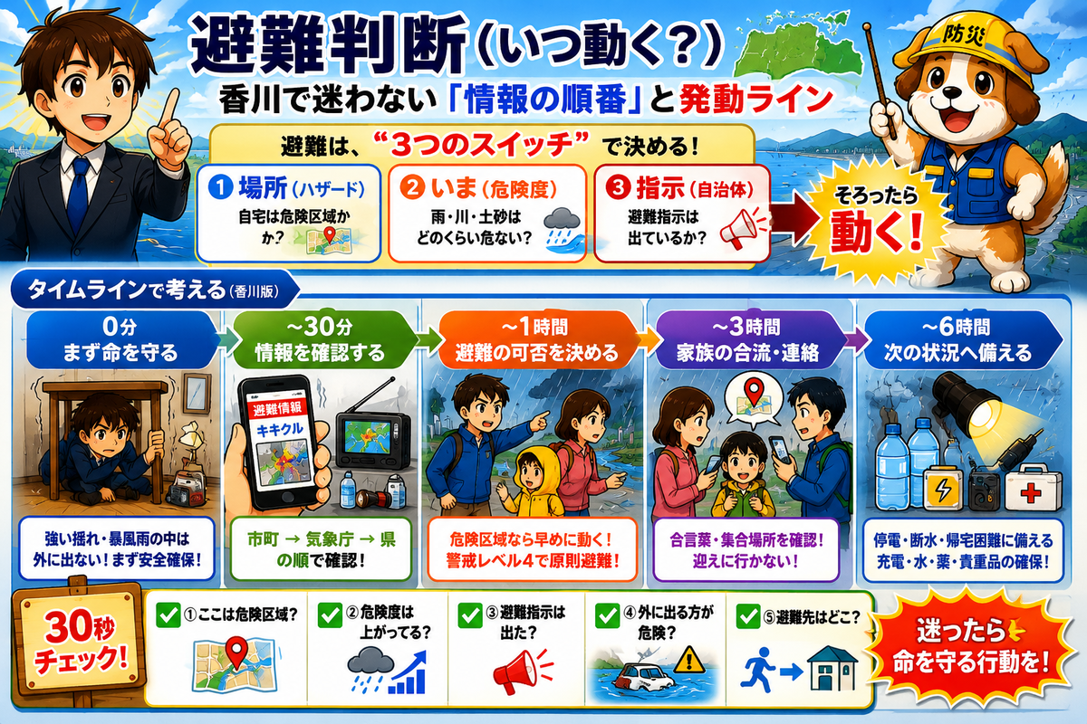 避難判断(いつ動く?)