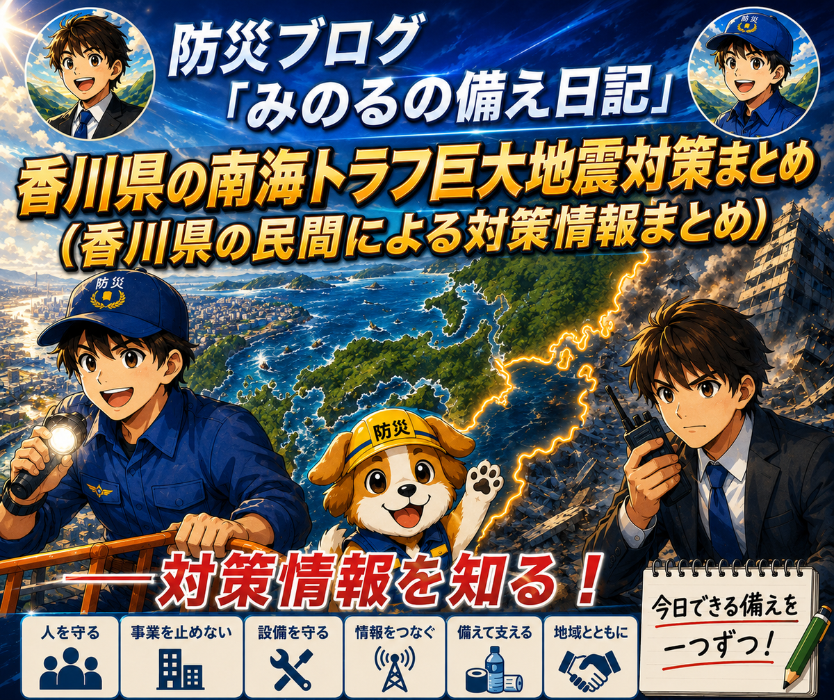 香川県の南海トラフ巨大地震対策まとめ