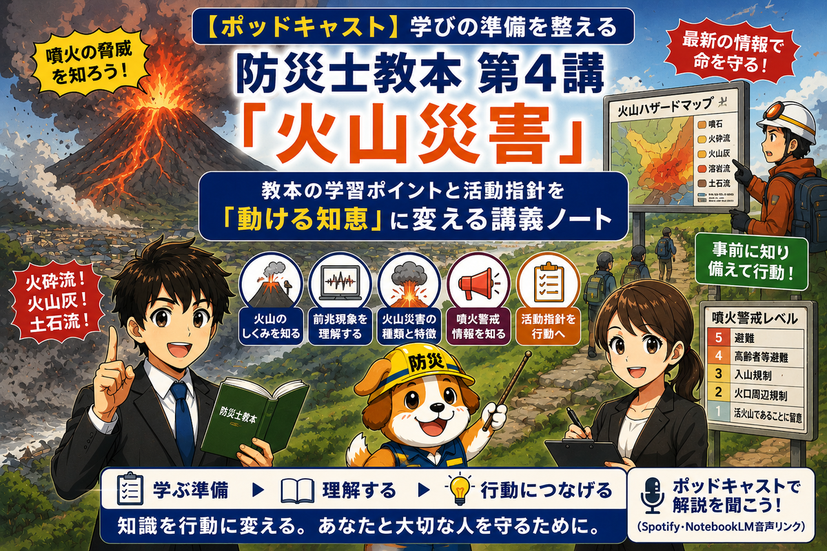 【ポッドキャスト】学びの準備を整える 防災士教本 第4講