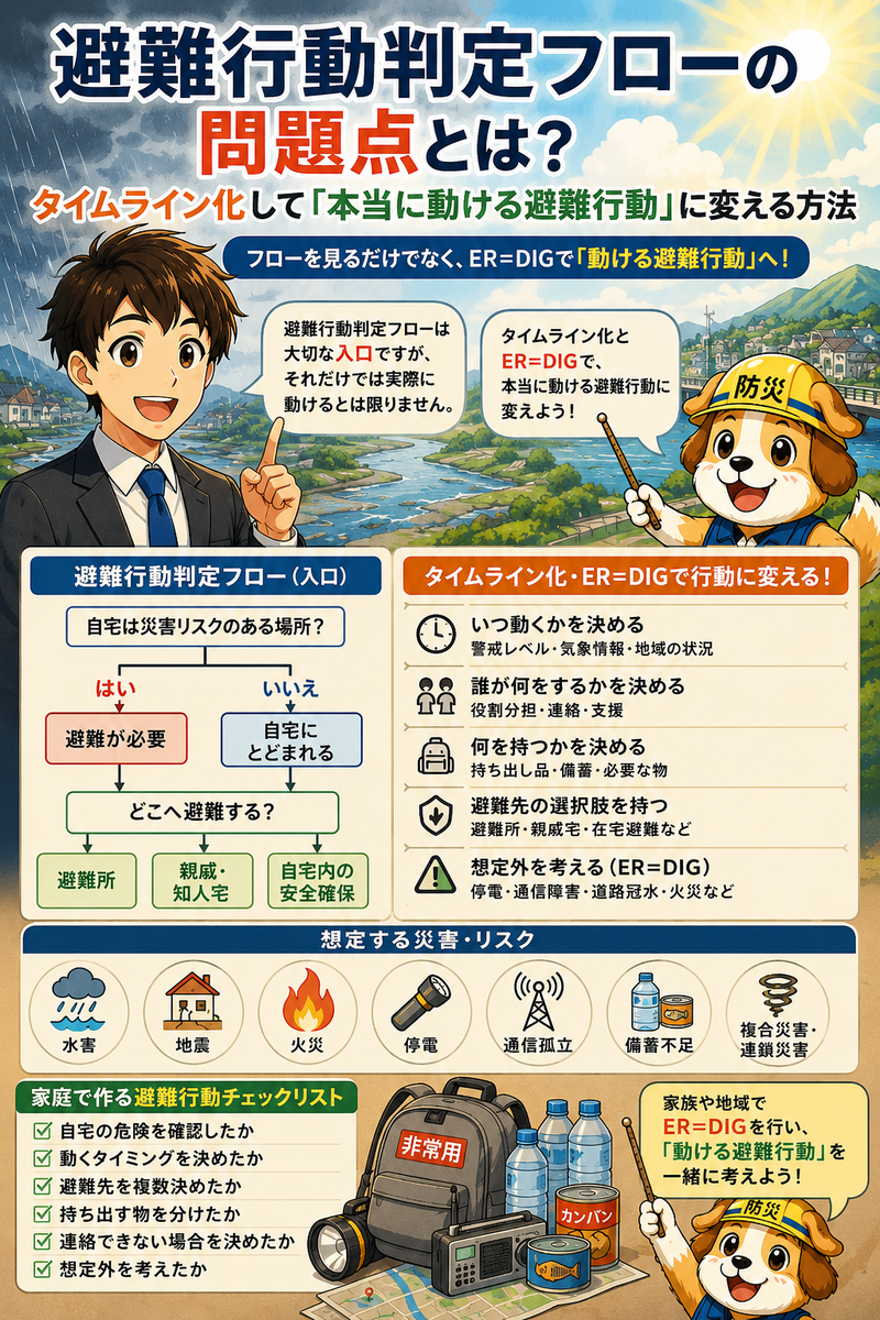 「本当に動ける避難行動」に変える方法