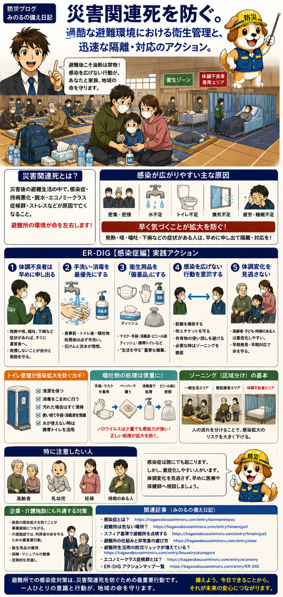 【感染症】災害関連死を防ぐ。