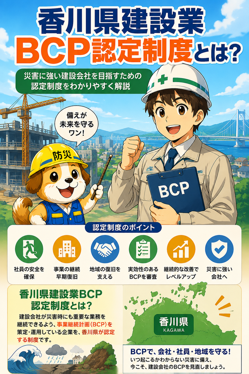 香川県建設業BCP認定制度とは？