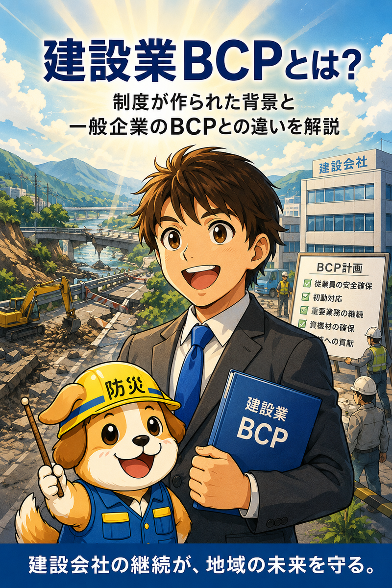 建設業BCPとは？制度の背景から解説