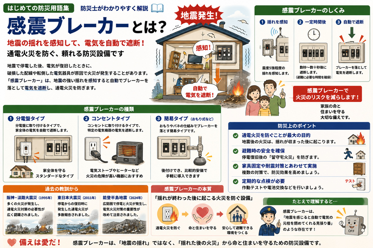 「感震ブレーカー 」とは？