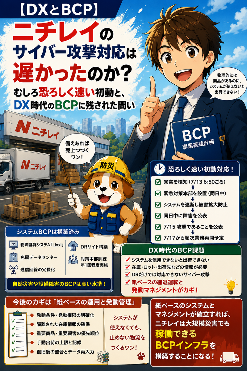 ニチレイのサイバー攻撃対応は遅かった？