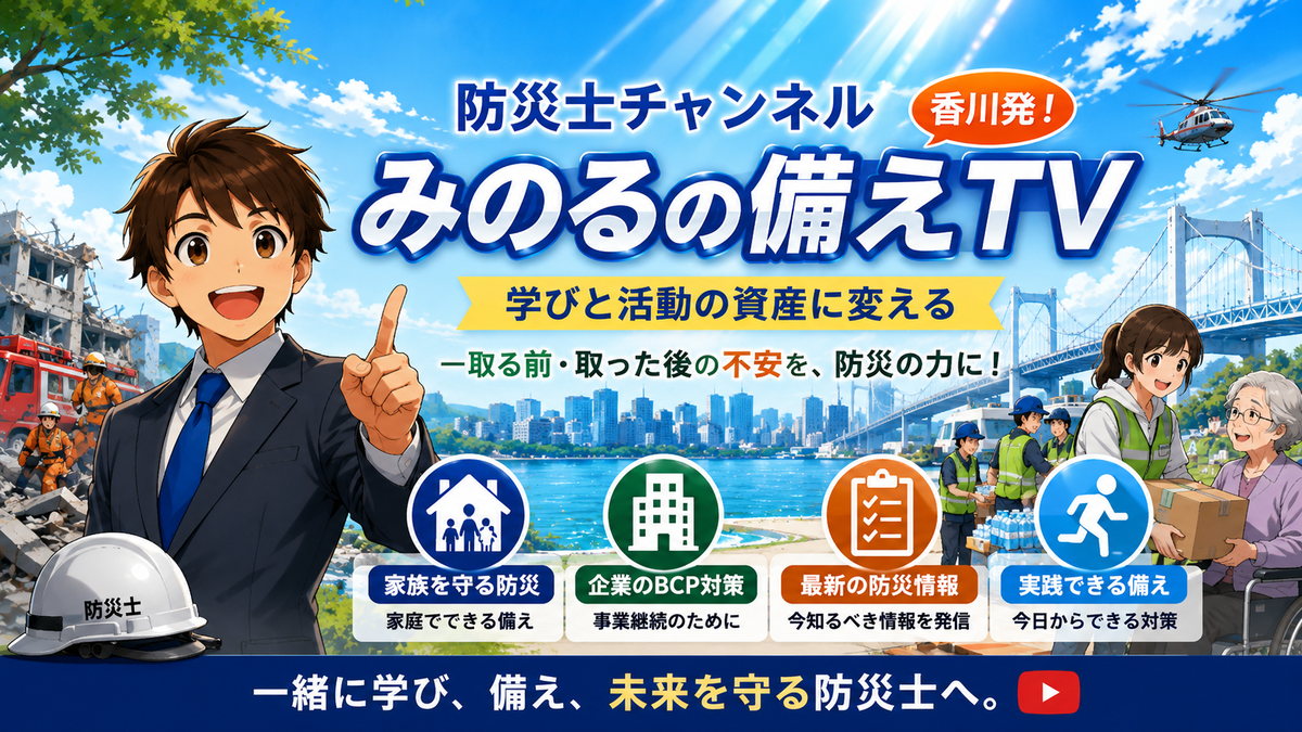 「みのるの備えTV」防災士チャンネル