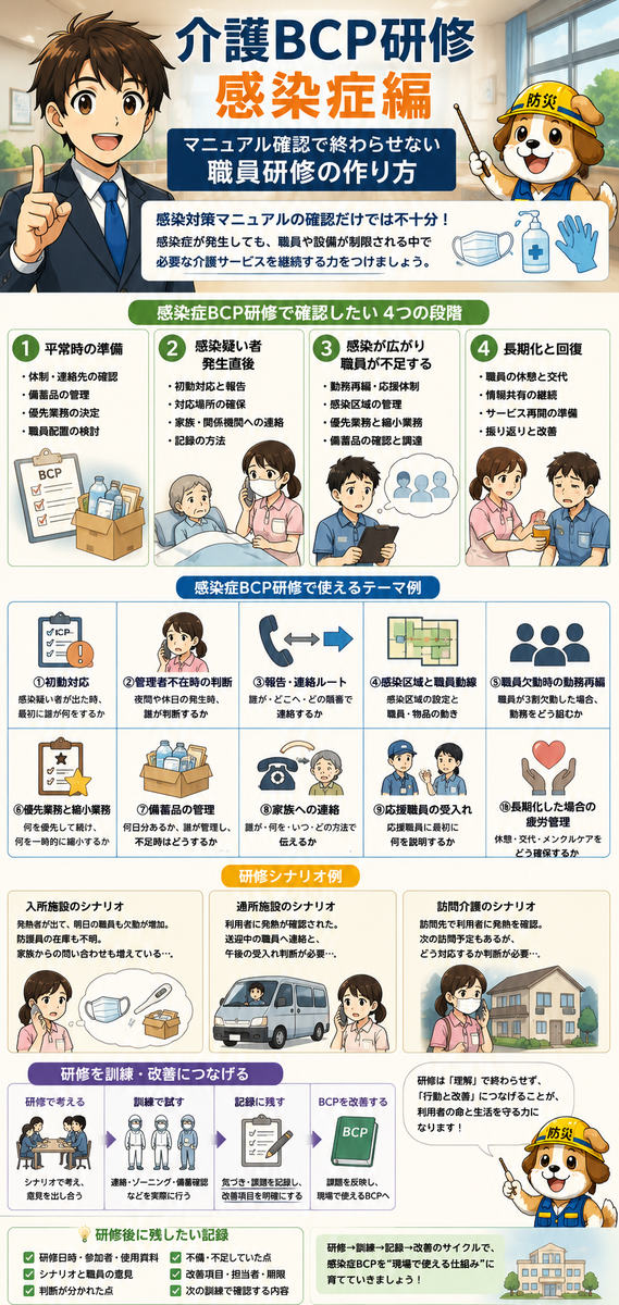 介護BCP研修の感染症編