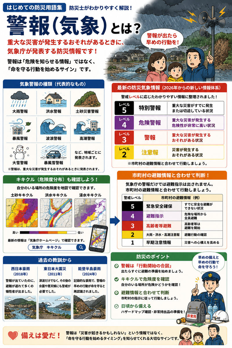 「警報(気象)とは?」