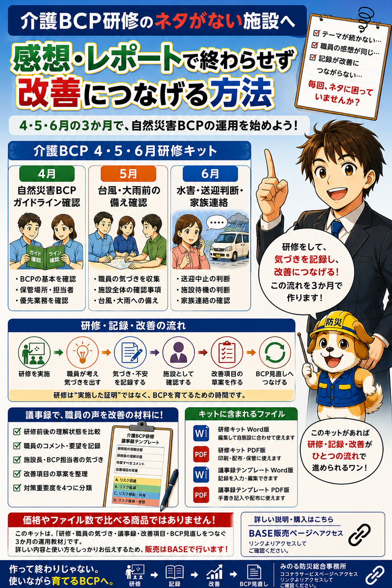 介護BCP研修キットとは？