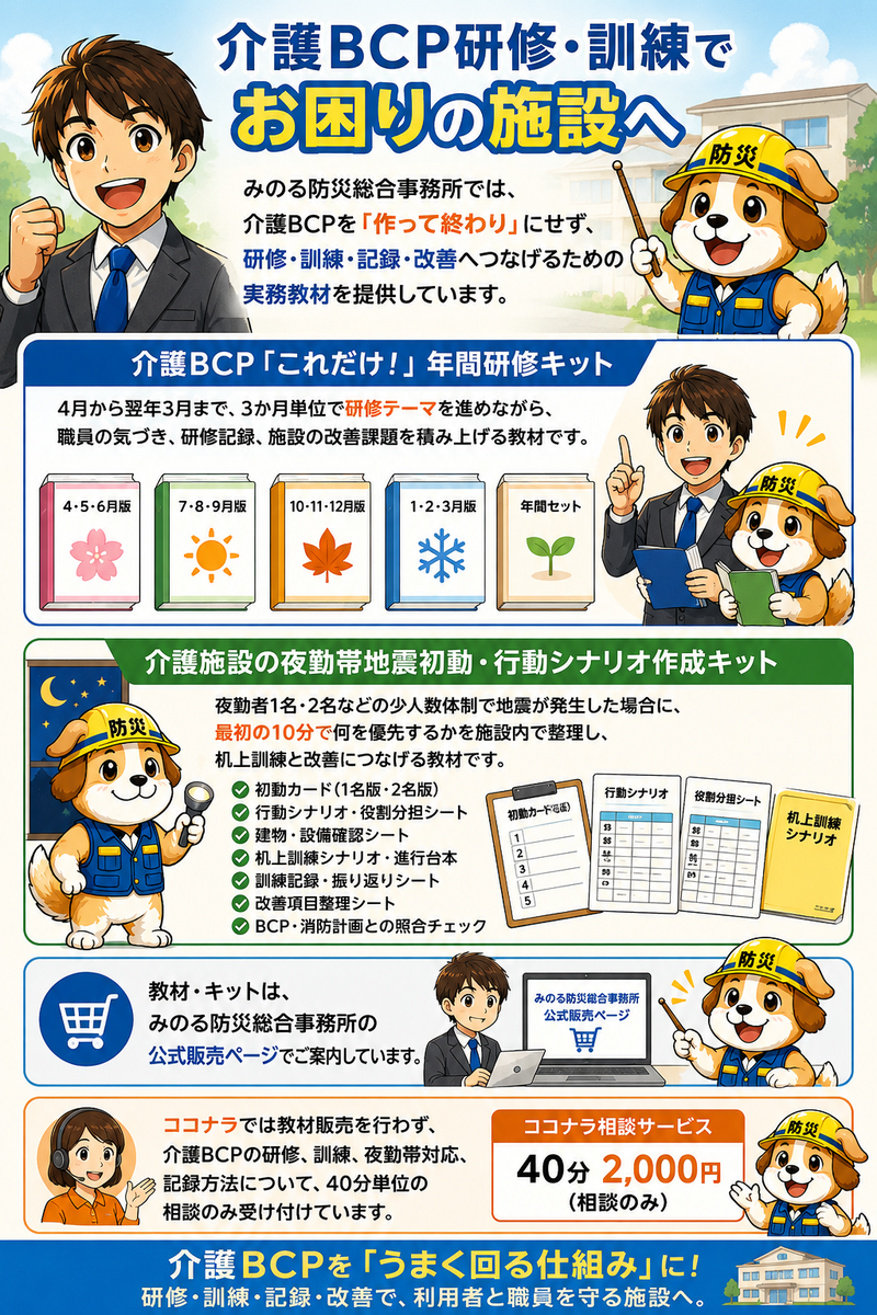 介護BCP支援サービス一覧
