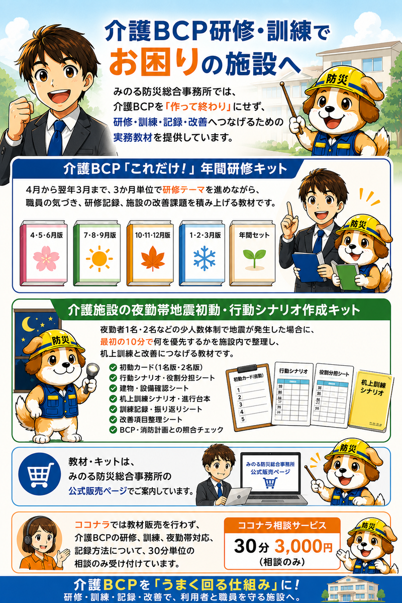 介護BCP支援サービス一覧