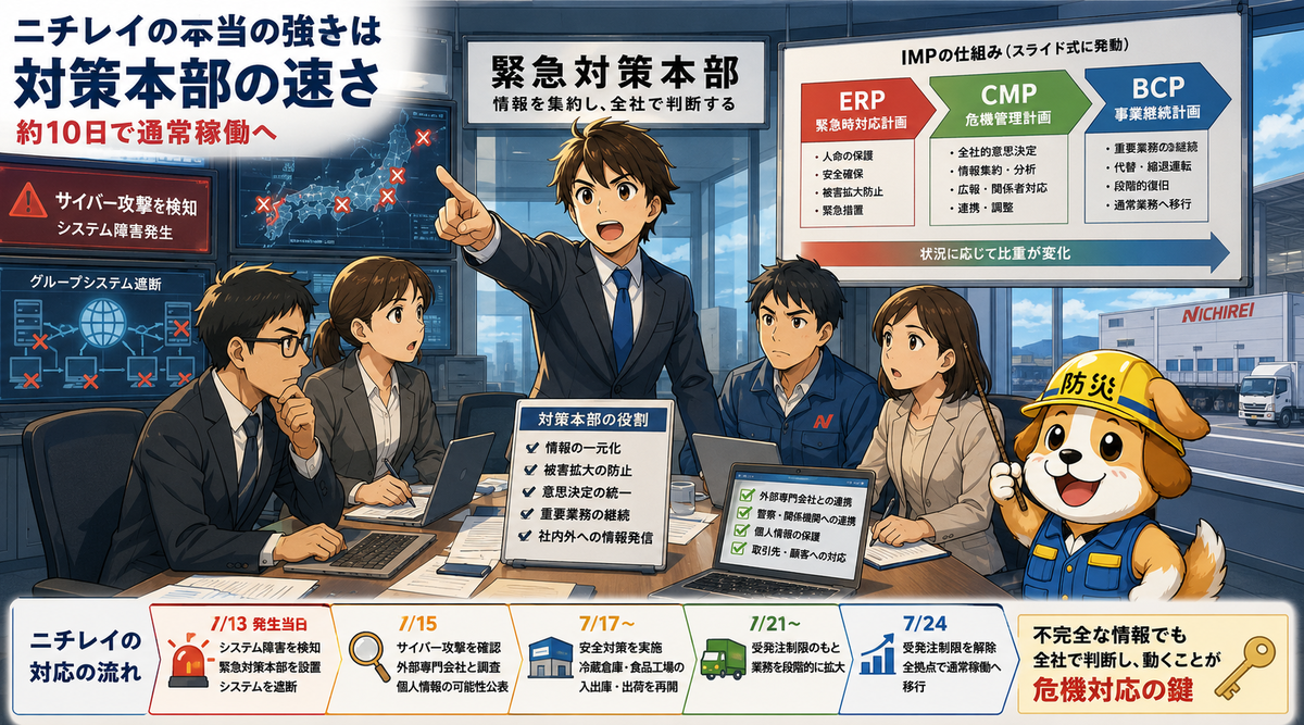 【続・DXとBCP】ニチレイの本当の強さは「対策本部の速さ」