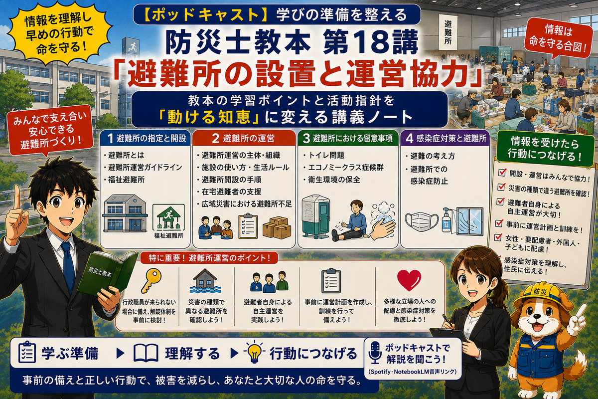 時間がない人の防災士試験対策｜耳で聞く 第17講