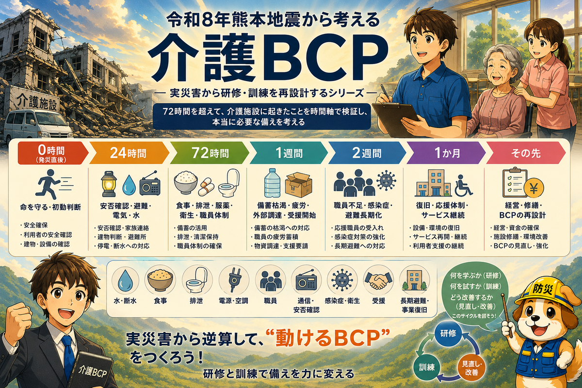 令和8年熊本地震から1か月｜介護BCPは、何が必要になったのか？