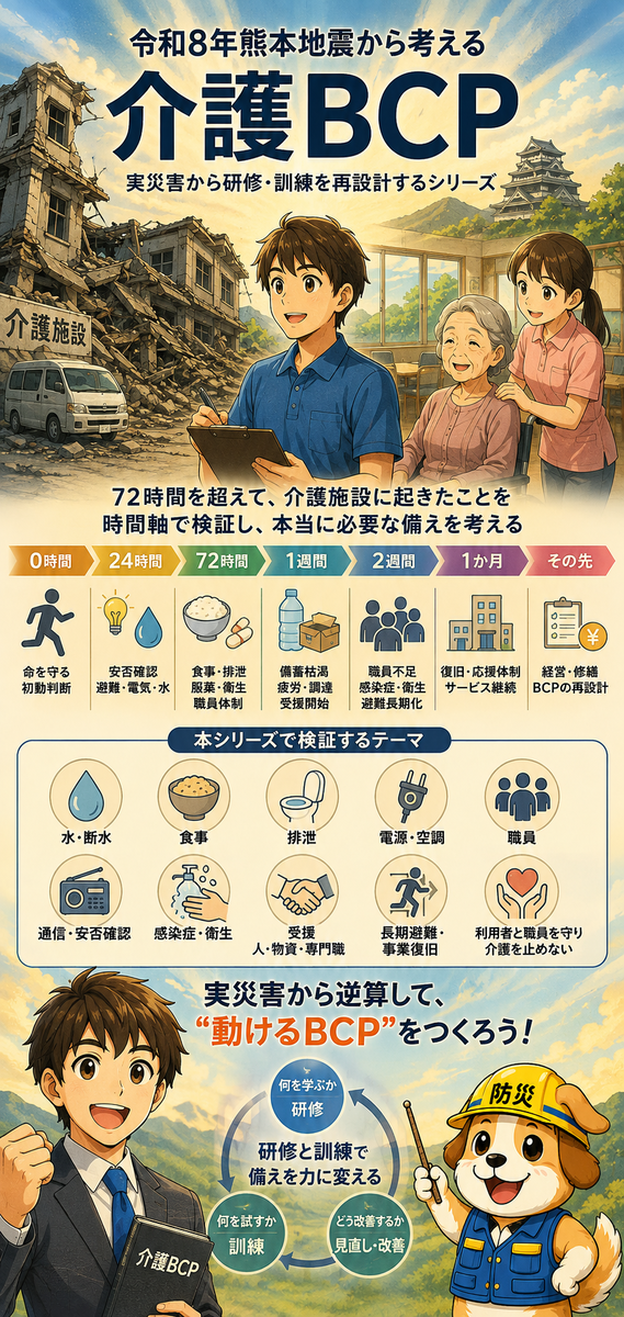 令和8年熊本地震から1か月｜介護BCPは、何が必要になったのか？