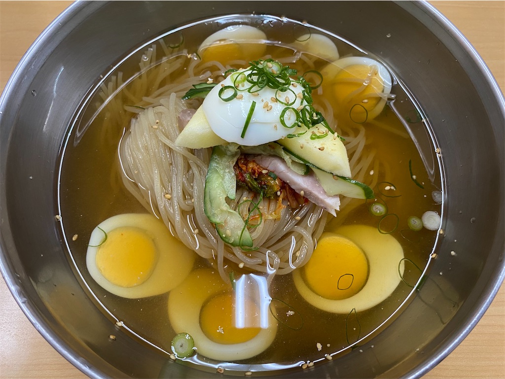 冷麺館 鶴橋店🍜 玉子冷麺/石焼カルビビビンバ erieriのまいにち