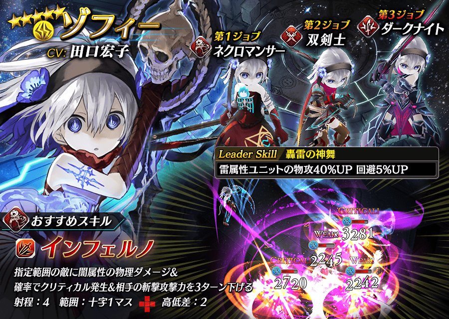 タガタメ 雷属性 属性別最強キャラランキング 18年3月現在 タガタメの攻略情報まとめてます