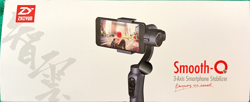 低価格3軸ジンバルスタビライザー Zhiyun Smooth Q〜iPhone＋動画のお