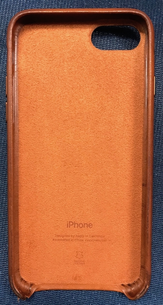 iPhone7用純正「レザーケース」〜1年間使用レビュー〜 - カスタム