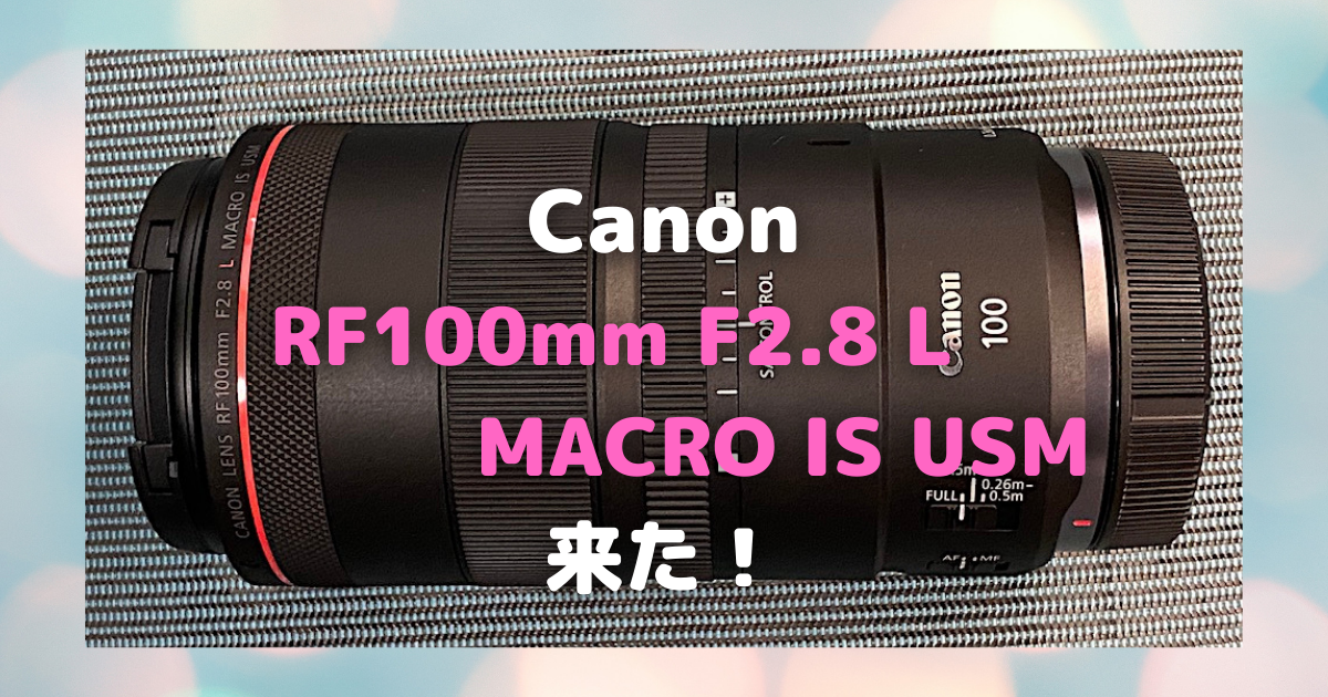 Canon「RF100mm F2.8L MACRO IS USM」到着！〜名玉の期待高まる 