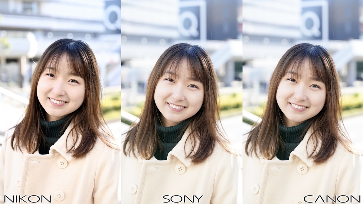 Canon、SONY、Nikonの人物描写比較がおもしろい〜Nikonの色味、昔から