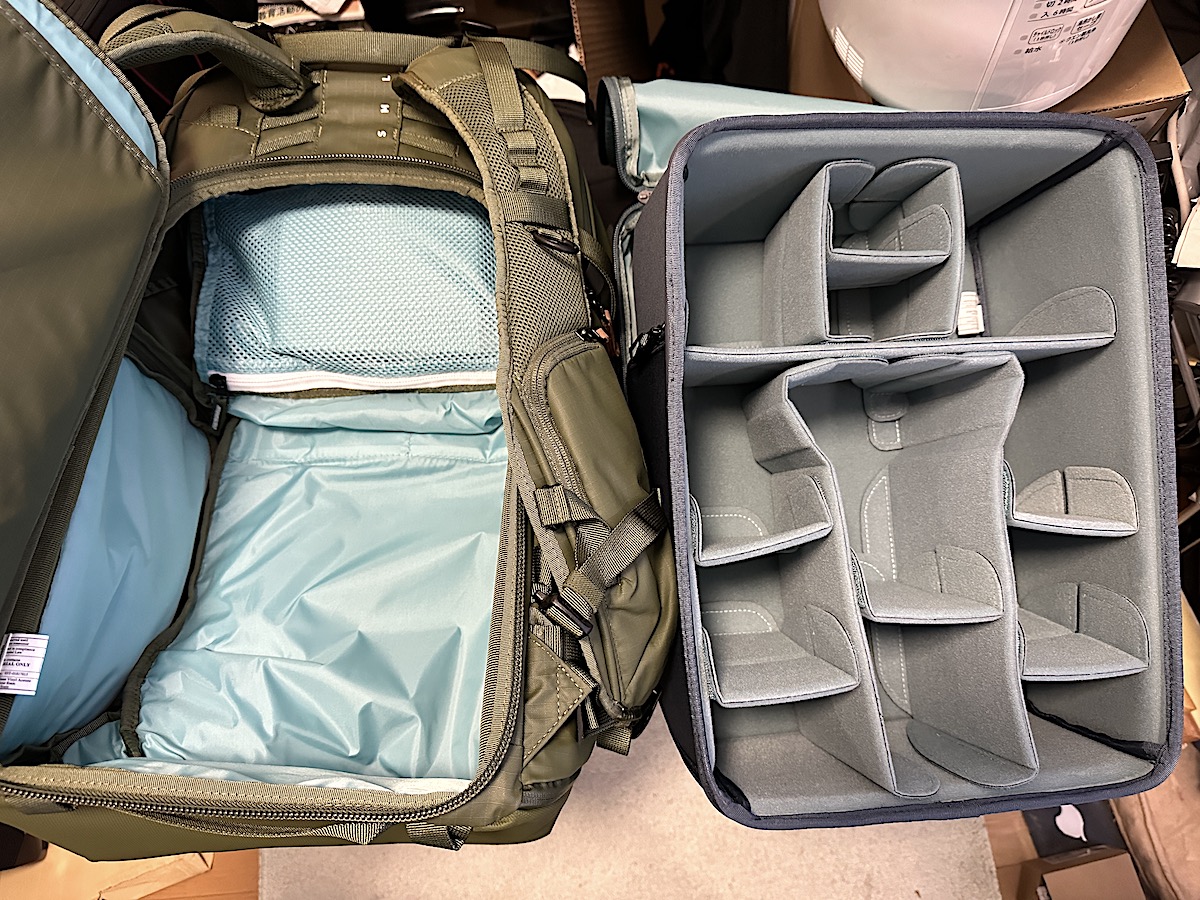 Shimodaのカメラバッグ「Explore V2 35」＋「CoreUnit Lサイズ」で