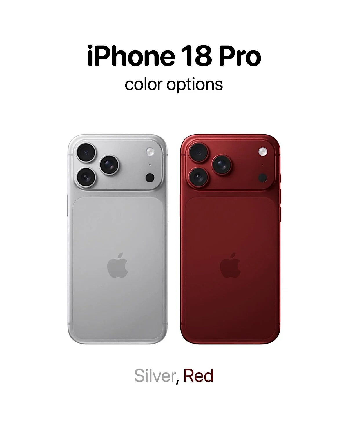 iPhone18 Proのレッド系は「ダークチェリー」？〜Appleさん、なんで