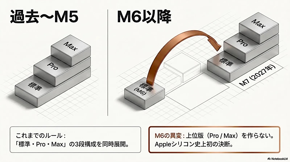衝撃の情報！ 「M6Pro／Max」はスキップされる？〜値上げとのダブル