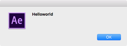 After EffectsスクリプトHelloworld備忘録_1