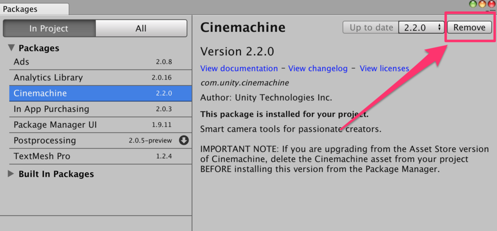 Unity2018.2にアップデートした際のCinemachine関連のエラー対応_4