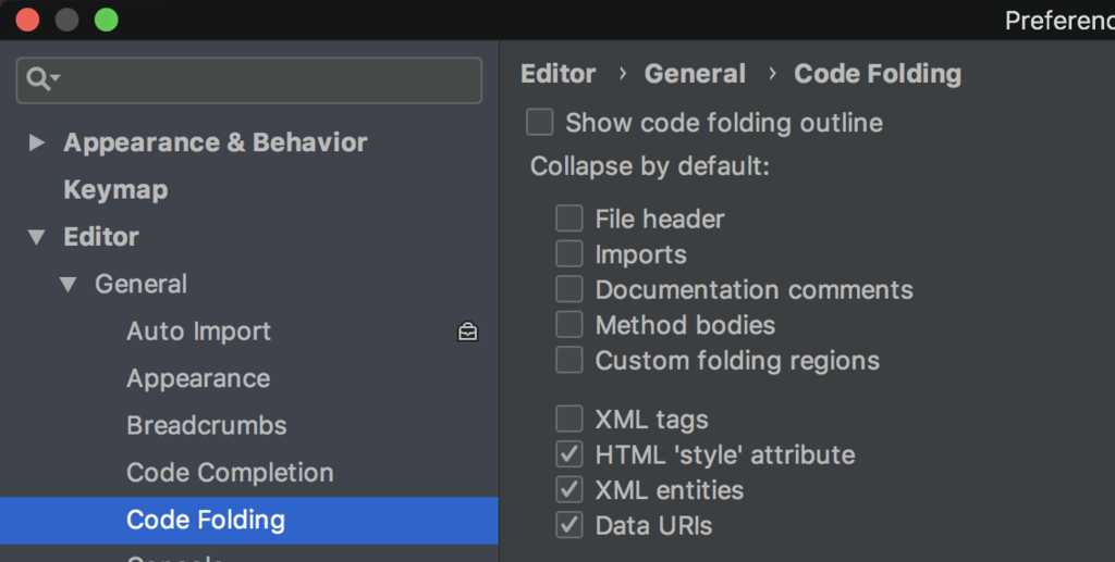 Riderでコードが畳まれるのを開くのがめんどいのでやめる_0