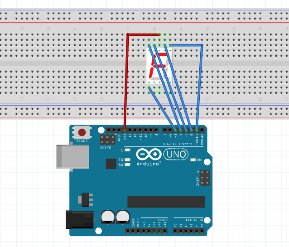 Arudino 1Digit 7-Segment Displayを使ってみる_0