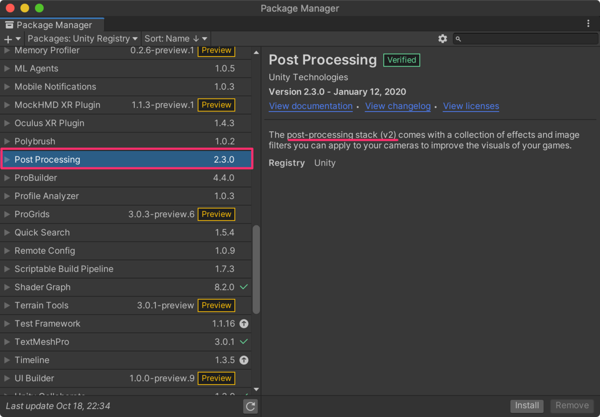 【Unity】Universal Render PipelineでVisual Effect Graphの始め方(ポストエフェクト付き)_2