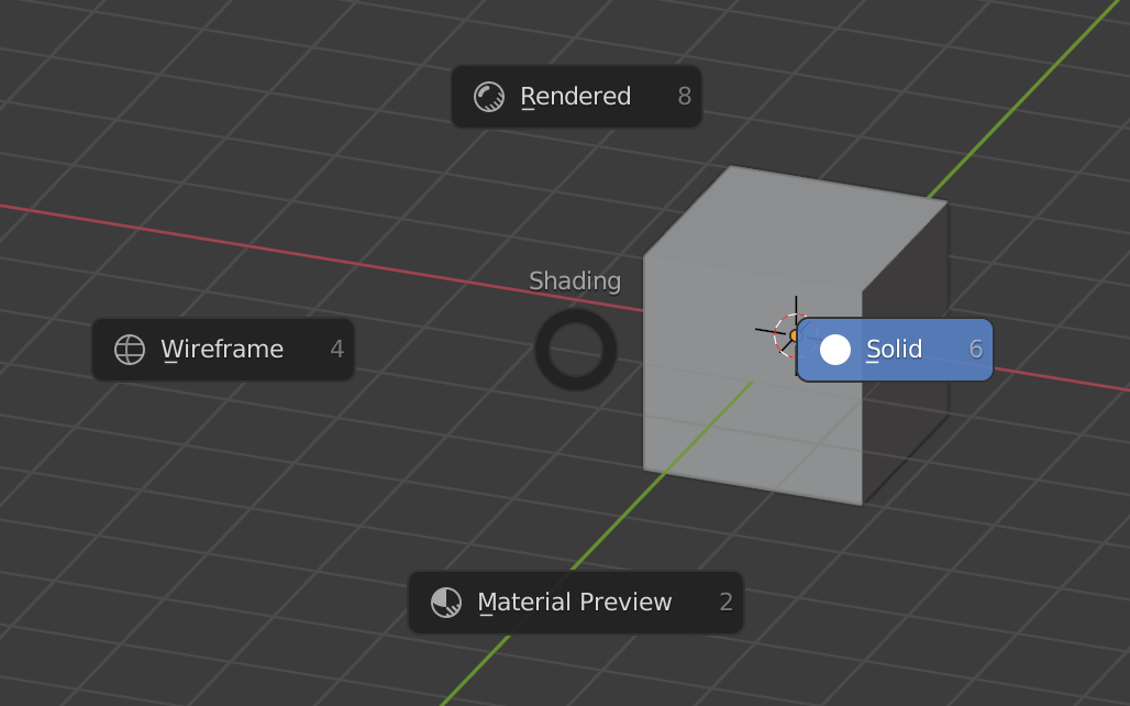 【Blender】リングメニューで描画モードを切り替えて効率アップ