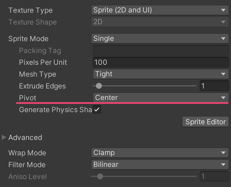 【Unity】SpritePivotをスクリプトからCustomにする方法_0