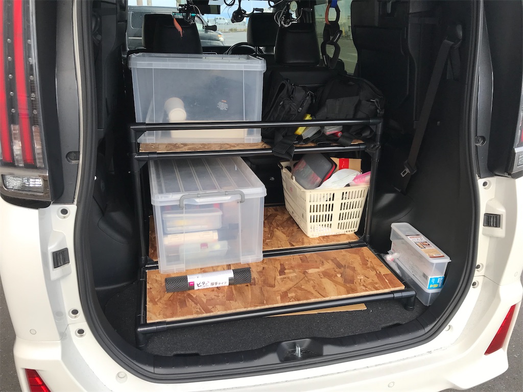 イレクターパイプで車用の棚製作〜（パート4） - エソジマ君の