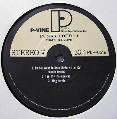 FUNKY FOUR + 1 ( FUNKY FOUR PLUS ONE ) / THAT'S THE JOINT ( LP )