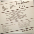 FRED JOHNSON / LIVE AT B.B. JOE'S ( Reissue ) ( 新品 - 未開封 ) ( LP )