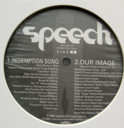 SPEECH / SPIRITUAL PEOPLE ( JAPANESES ORIGINAL press ) ( JAPAN ONLY - NOT FOR SALE - PROMO ) ( 1